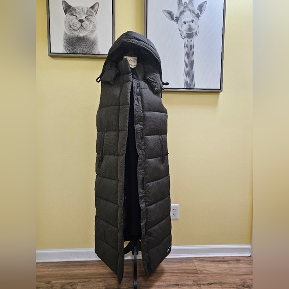 New SuperDry Hooded Ripstop Longline Gilet